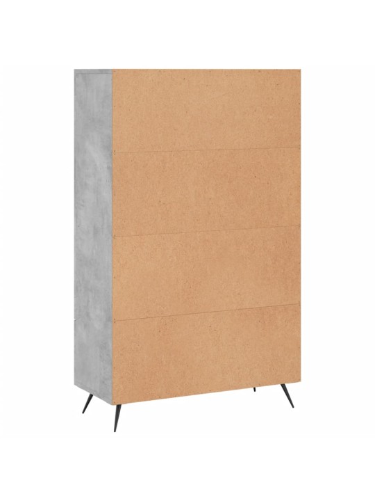 Augstais skapītis, pelēks, 69,5x31x115 cm, inženierijas koks