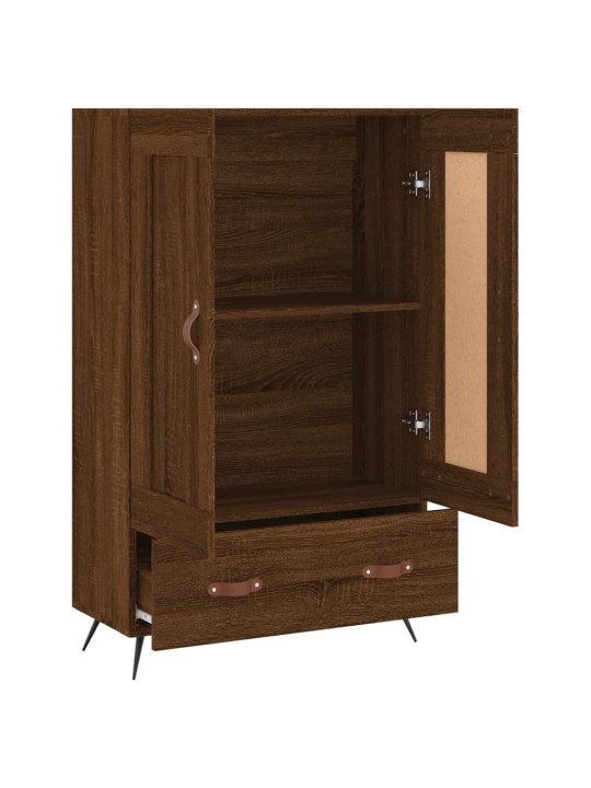 Augstais skapītis, ozolkoka, 69,5x31x115 cm, inženierijas koks
