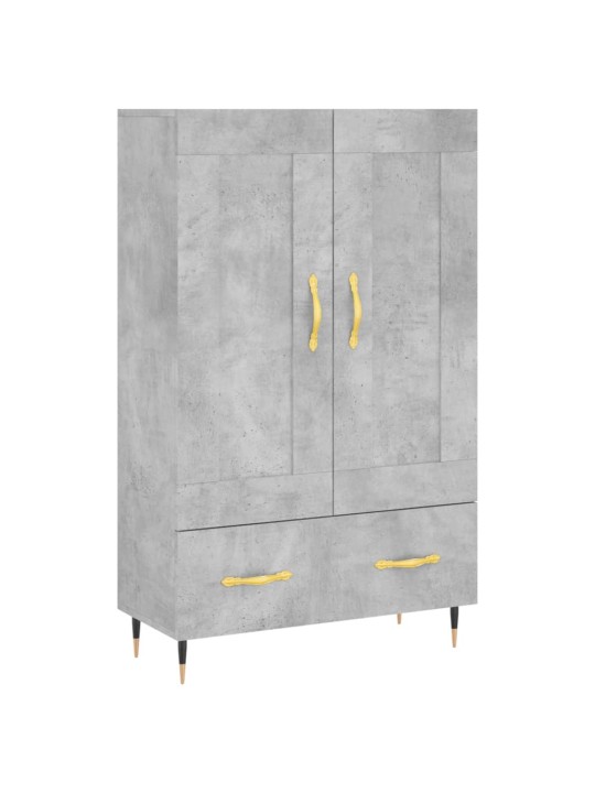 Augstais skapītis, pelēks, 69,5x31x115 cm, inženierijas koks