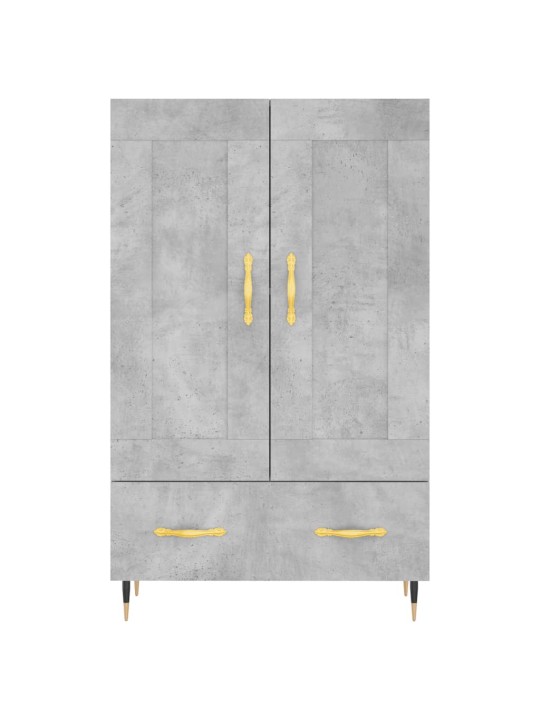 Augstais skapītis, pelēks, 69,5x31x115 cm, inženierijas koks