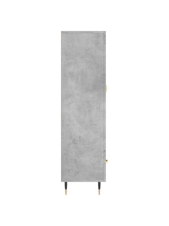 Augstais skapītis, pelēks, 69,5x31x115 cm, inženierijas koks