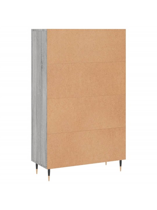 Augstais skapītis, pelēks, 69,5x31x115 cm, inženierijas koks
