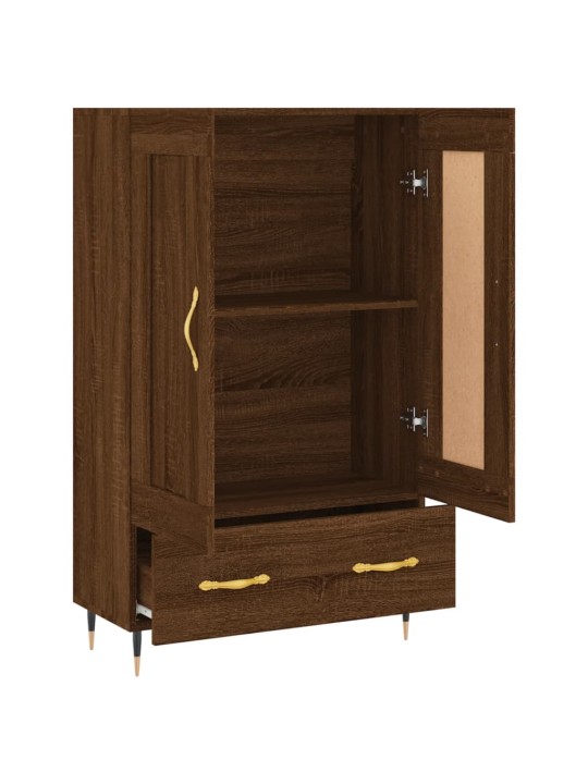 Augstais skapītis, ozolkoka, 69,5x31x115 cm, inženierijas koks