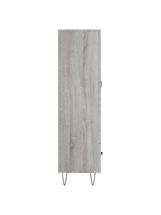 Augstais skapītis, pelēks, 69,5x31x115 cm, inženierijas koks