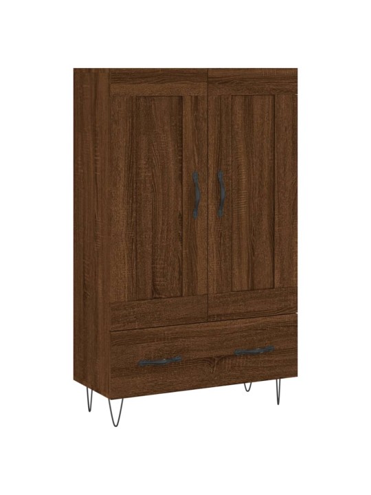 Augstais skapītis, ozolkoka, 69,5x31x115 cm, inženierijas koks