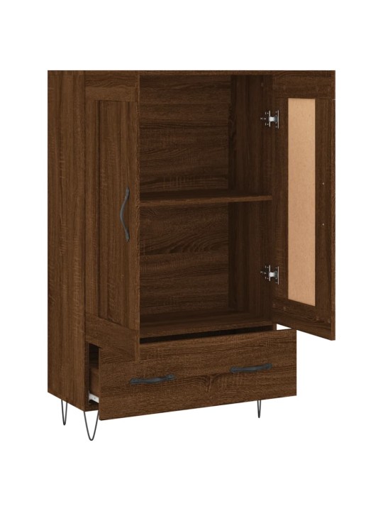 Augstais skapītis, ozolkoka, 69,5x31x115 cm, inženierijas koks