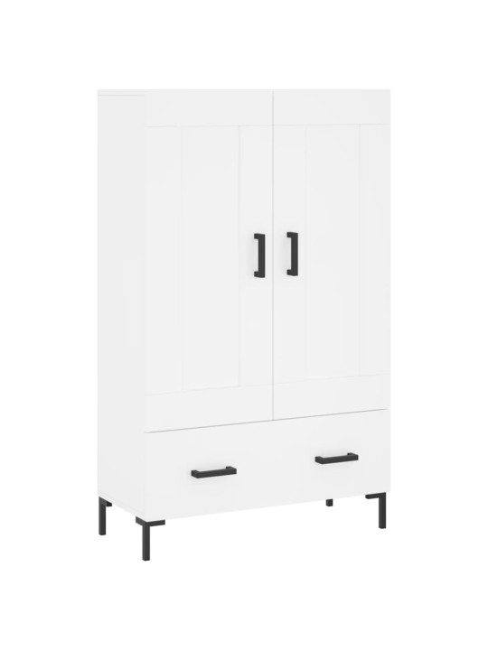 Augstais skapītis, balts, 69,5x31x115 cm, inženierijas koks