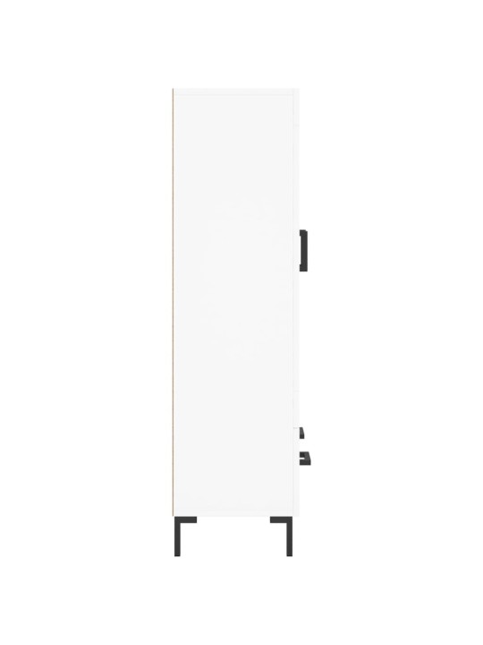 Augstais skapītis, balts, 69,5x31x115 cm, inženierijas koks