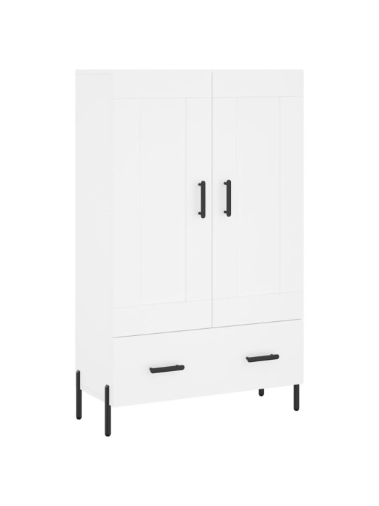 Augstais skapītis, balts, 69,5x31x115 cm, inženierijas koks