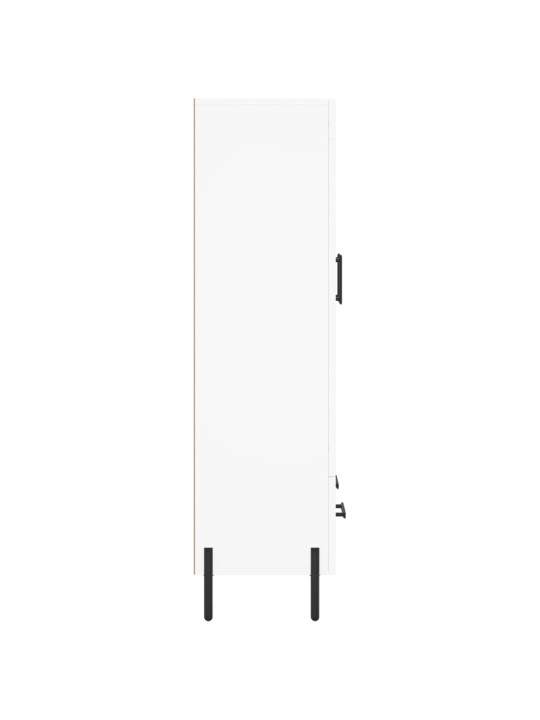 Augstais skapītis, balts, 69,5x31x115 cm, inženierijas koks