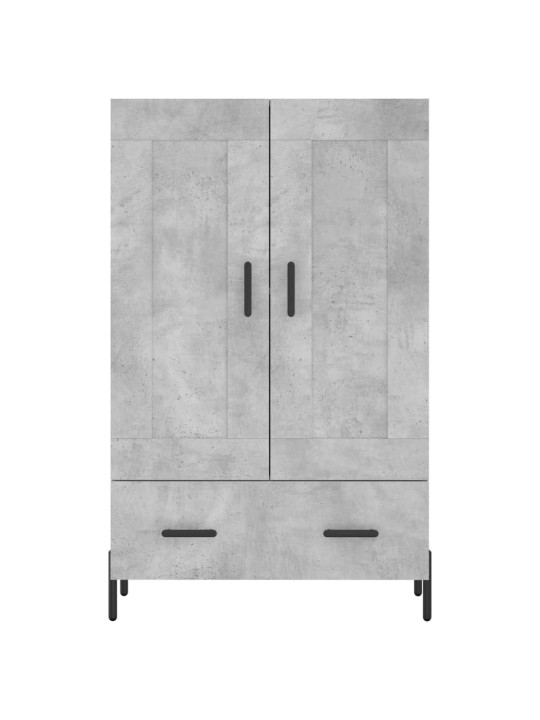 Augstais skapītis, pelēks, 69,5x31x115 cm, inženierijas koks