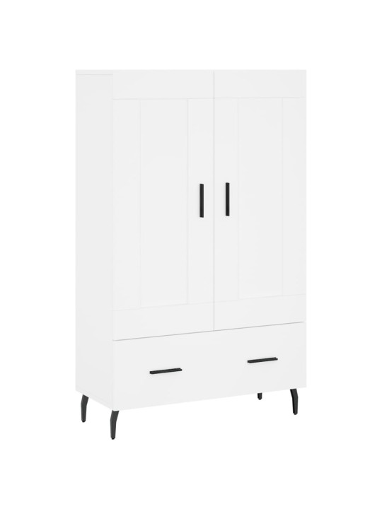 Augstais skapītis, balts, 69,5x31x115 cm, inženierijas koks