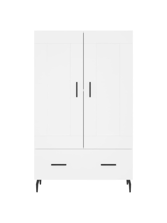 Augstais skapītis, balts, 69,5x31x115 cm, inženierijas koks
