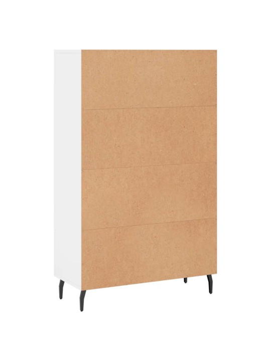 Augstais skapītis, balts, 69,5x31x115 cm, inženierijas koks