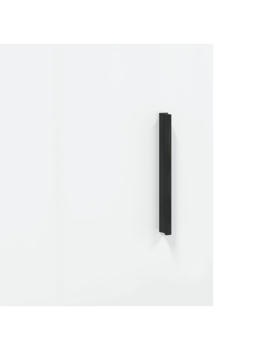 Augstais skapis, spīdīgi balts, 69,5x31x115cm inženierijas koks