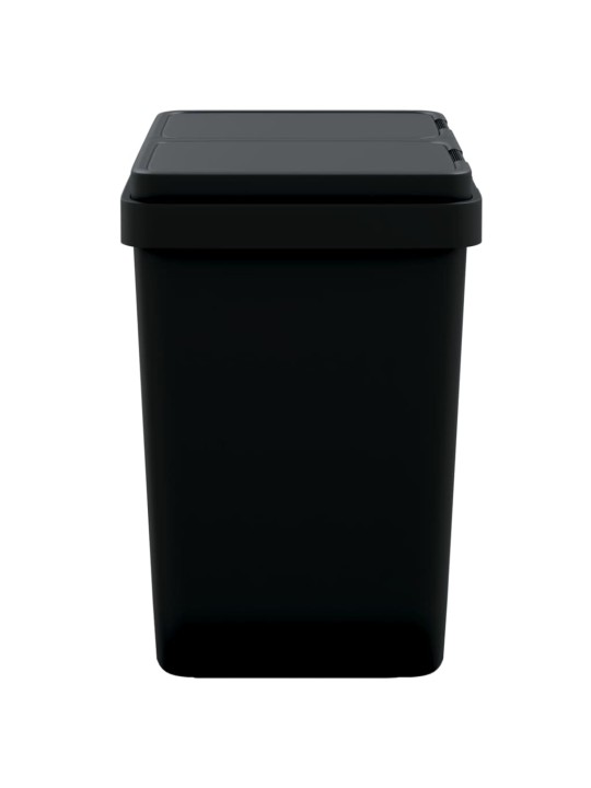 Dubultā atkritumu tvertne, antracītpelēka, 2x25 l