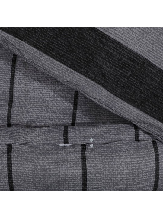 Gultasveļas komplekts, tumši pelēks, 135x200 cm, kokvilna