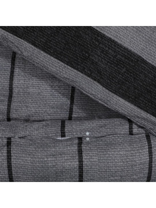 Gultasveļas komplekts, tumši pelēks, 200x220 cm, kokvilna