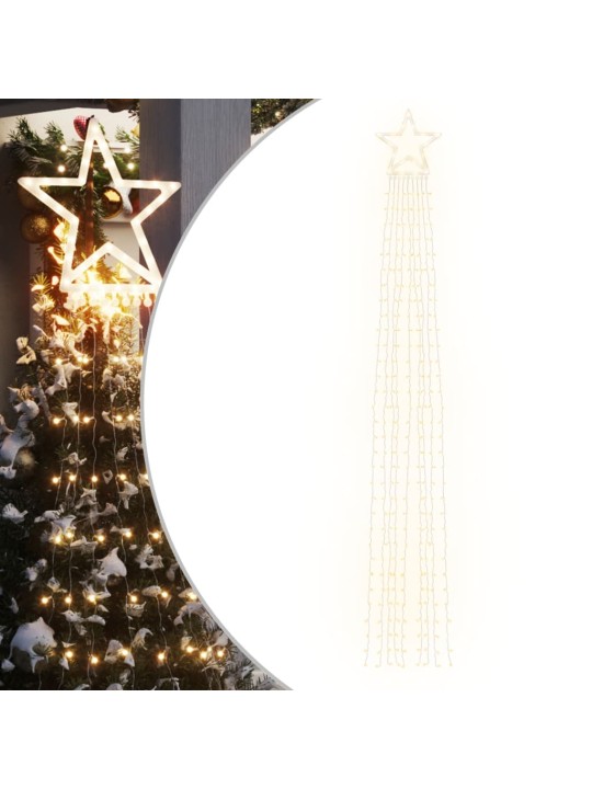 Ziemassvētku eglītes gaismiņas, 320 LED, silti baltas, 375 cm