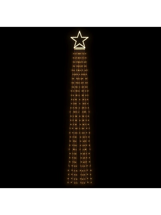 Ziemassvētku eglītes gaismiņas, 320 LED, silti baltas, 375 cm