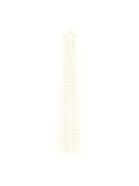 Ziemassvētku eglītes gaismiņas, 320 LED, silti baltas, 375 cm