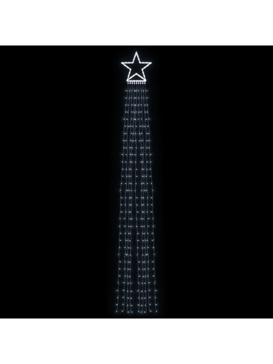 Ziemassvētku eglītes gaismiņas, 320 led, vēsi baltas, 375 cm