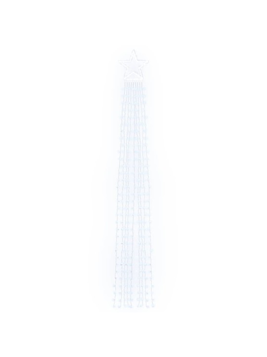 Ziemassvētku eglītes gaismiņas, 320 led, vēsi baltas, 375 cm
