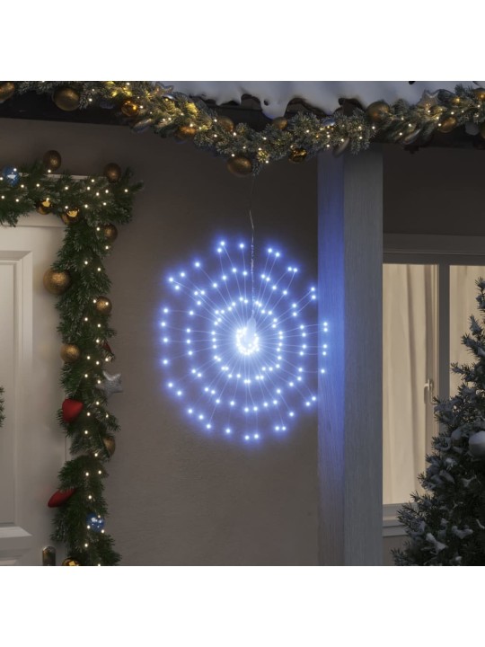 Ziemassvētku dekorācija, 140 led, vēsi baltas, 17 cm