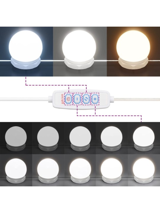 Skapītis ar led un spoguli, melns, 91x15x76,5 cm