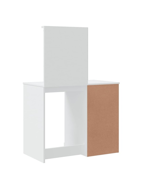 Spoguļgaldiņš ar led, balts, 90x42x132,5 cm