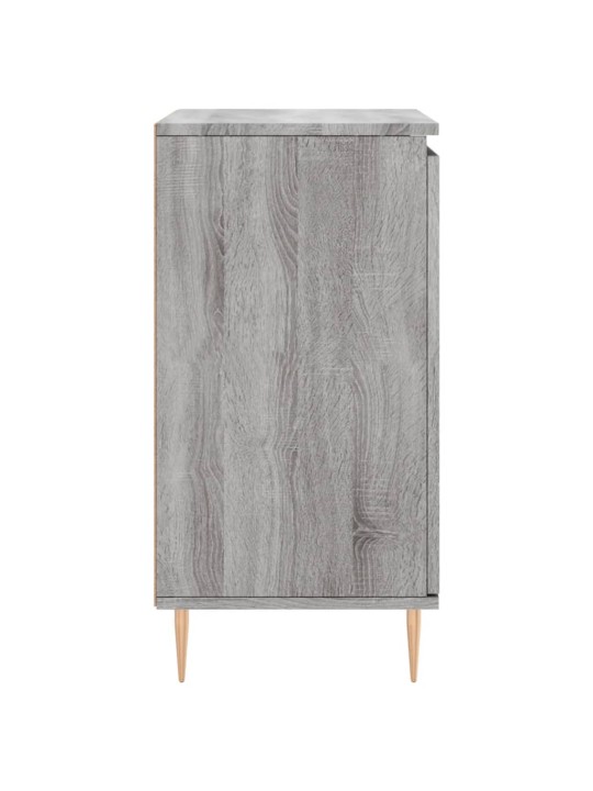 Kumode, pelēka ozolkoka, 60x35x70 cm, inženierijas koks
