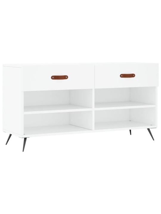 Apavu skapītis, balts, 102x35x55 cm, inženierijas koks
