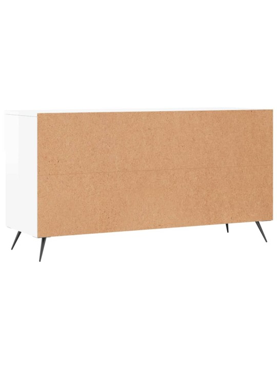 Apavu skapītis, spīdīgi balts, 102x35x55 cm, inženierijas koks