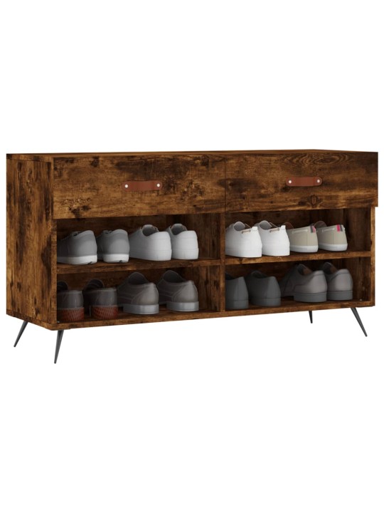 Apavu skapītis, koka krāsa, 102x35x55 cm, inženierijas koks