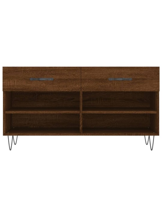 Apavu skapītis, brūns, 102x35x55 cm, inženierijas koks