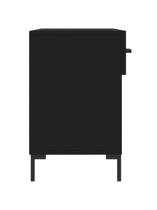 Apavu skapītis, melns, 102x35x55 cm, inženierijas koks
