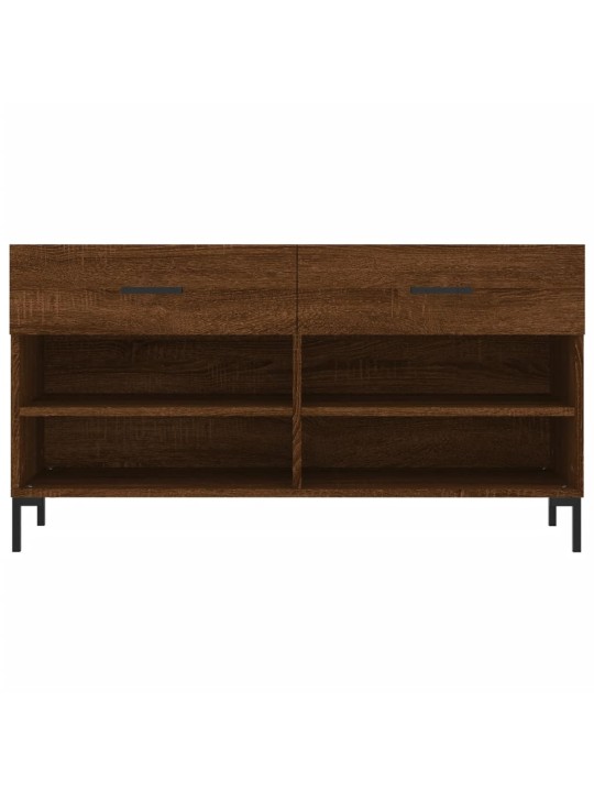 Apavu skapītis, brūns, 102x35x55 cm, inženierijas koks
