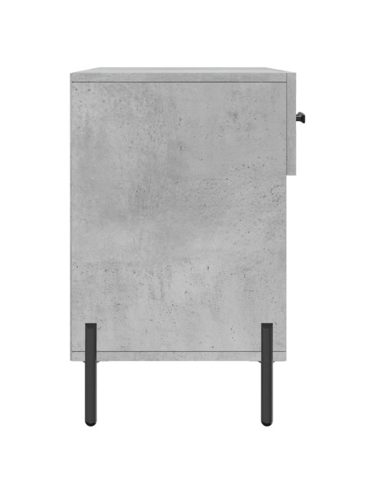 Apavu skapītis, betona pelēks, 102x35x55 cm, inženierijas koks