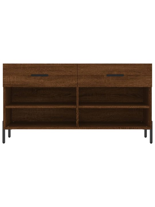 Apavu skapītis, brūns, 102x35x55 cm, inženierijas koks