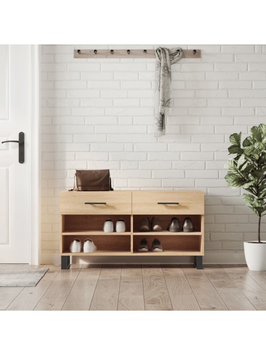 Apavu skapītis, ozolkoka krāsa, 102x35x55 cm, inženierijas koks