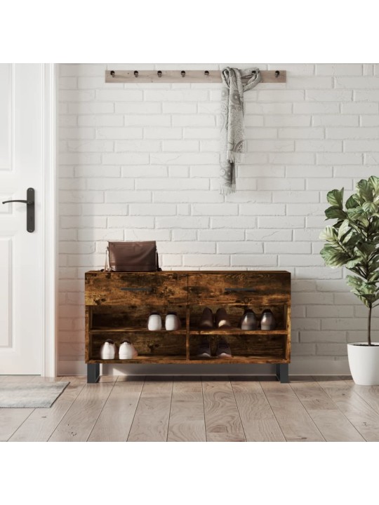 Apavu skapītis, koka krāsa, 102x35x55 cm, inženierijas koks
