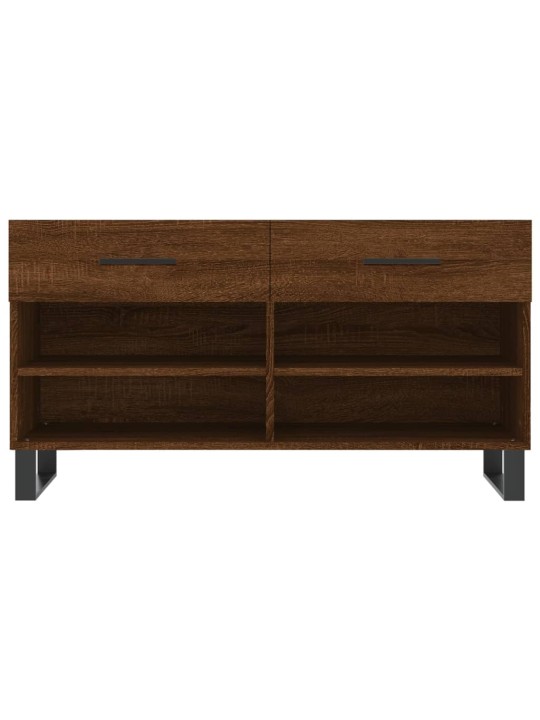 Apavu skapītis, brūns, 102x35x55 cm, inženierijas koks