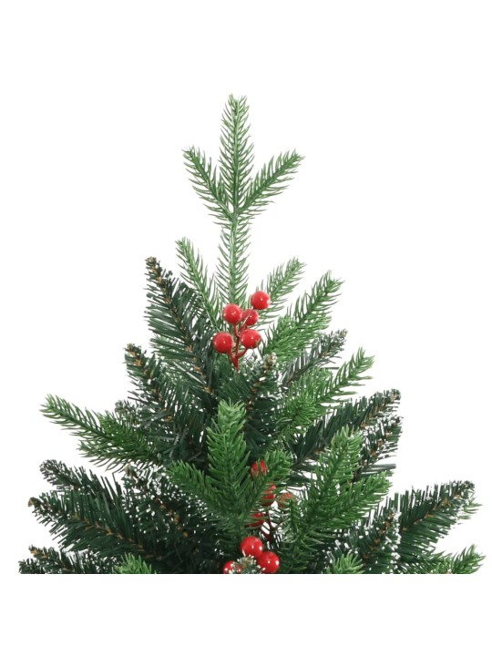 Mākslīgā ziemassvētku egle ar sarkanām ogām, 150 cm