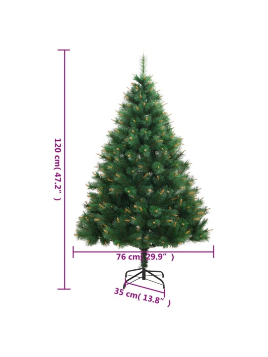 Mākslīgā ziemassvētku egle ar statīvu, 120 cm