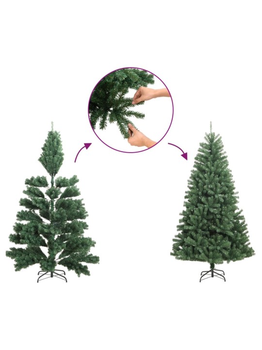 Mākslīgā ziemassvētku egle ar statīvu, zaļa, 300 cm