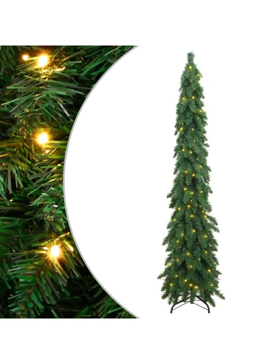 Izgaismota mākslīgā ziemassvētku egle ar 100 led, 180 cm