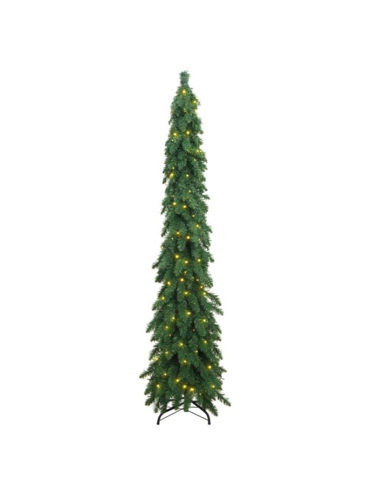 Izgaismota mākslīgā ziemassvētku egle ar 100 led, 180 cm