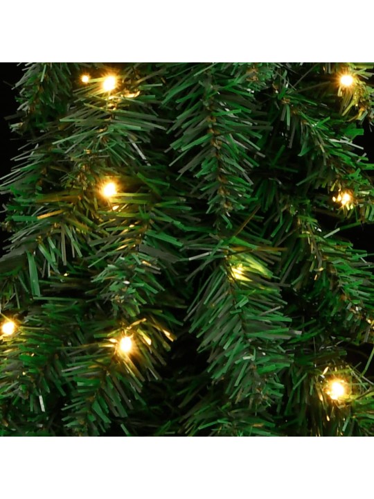 Izgaismota mākslīgā ziemassvētku egle ar 100 led, 180 cm