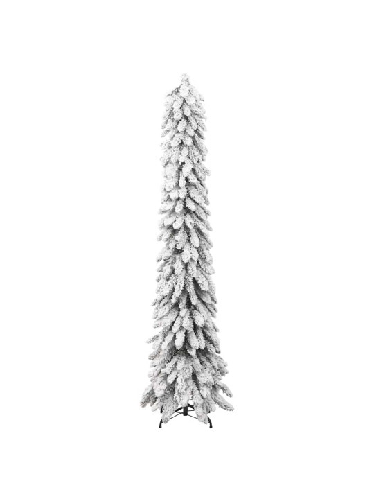 Izgaismota mākslīgā ziemassvētku egle ar sniegu, 130 led, 210cm