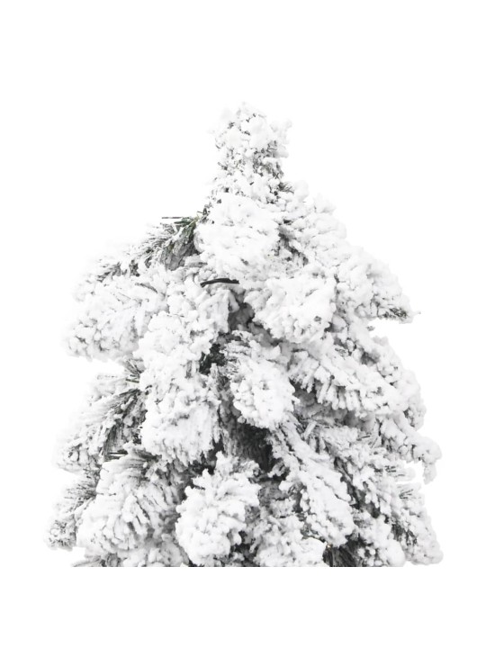 Izgaismota mākslīgā ziemassvētku egle ar sniegu, 130 led, 210cm